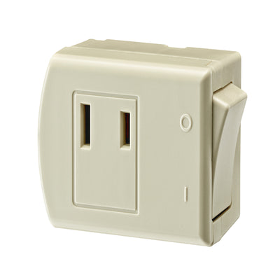 Leviton 13 amps Double Pole Plug-In Switch Tap Ivory