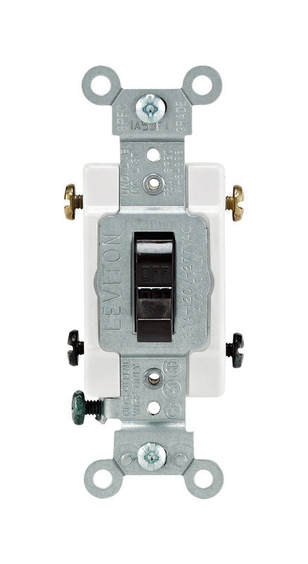 Leviton Commercial 20 amps Toggle Switch Brown