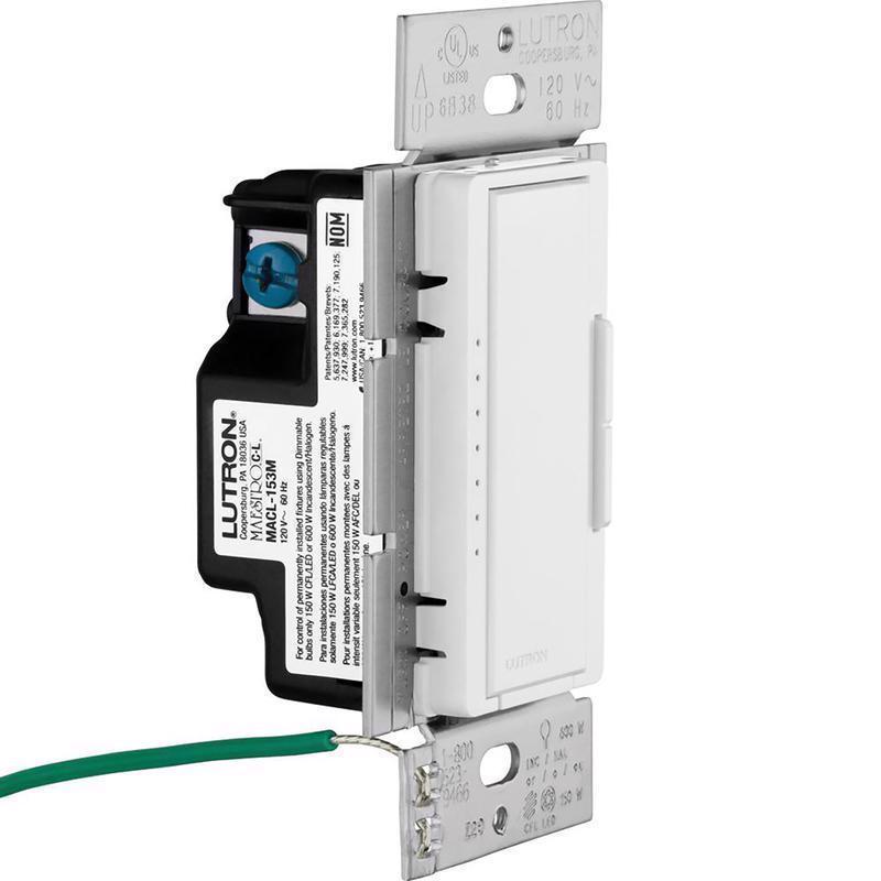 Lutron Maestro White 150 W 3-Way Dimmer Switch