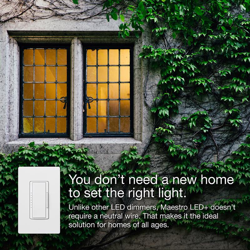 Lutron Maestro White 150 W 3-Way Dimmer Switch