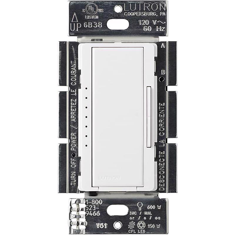 Lutron Maestro White 150 W 3-Way Dimmer Switch