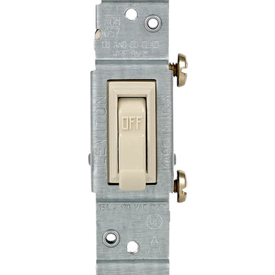 Leviton 15 amps Toggle Switch Ivory