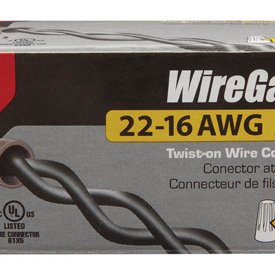 Gardner Bender WireGard 22-16 Ga. Copper Wire Connector Gray 100 pk