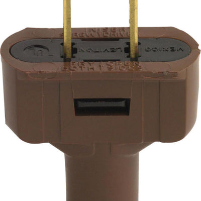 Leviton Residential Vinyl Straight Blade Plug 1-15P 18-14 AWG 2 Pole 2 Wire