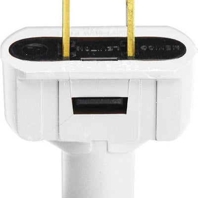 Leviton Residential Vinyl Straight Blade Plug 1-15P 18-14 AWG 2 Pole 2 Wire
