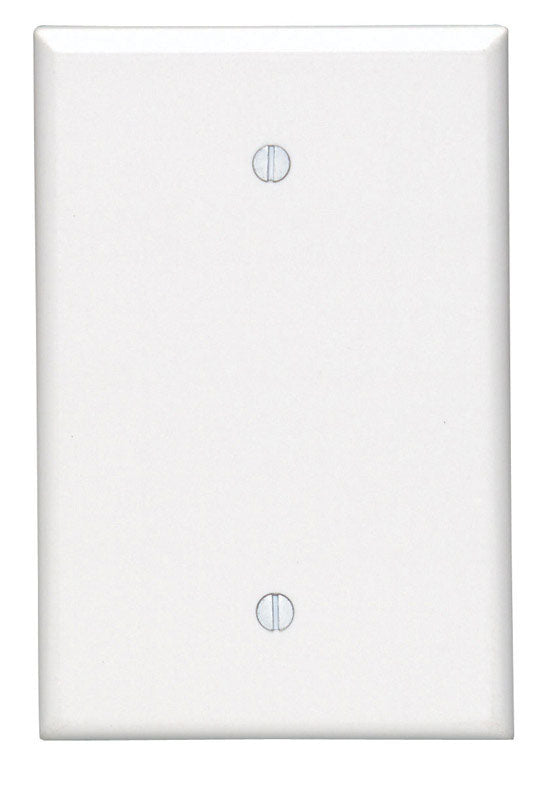 Leviton White 1 gang Thermoset Plastic Blank Wall Plate