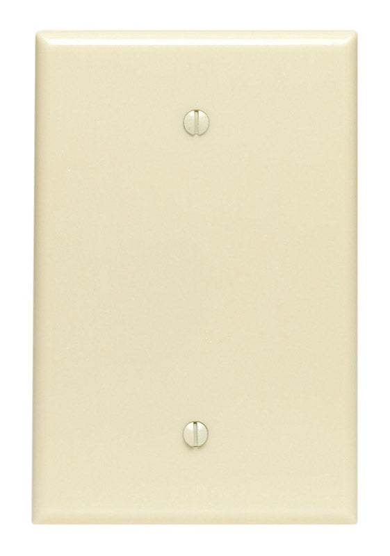 Leviton Ivory 1 gang Thermoset Plastic Blank Wall Plate