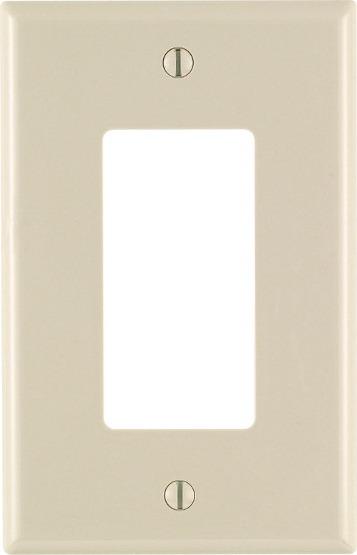 Leviton Light Almond 1 gang Nylon Decorator Wall Plate