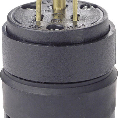 Leviton Residential Rubber Ground/Straight Blade Plug 5-15P 18-12 AWG 2 Pole 3 Wire