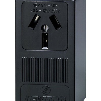 Leviton 50 amps 125/250 V Black Outlet 10-50R