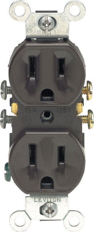 Leviton 15 amps 125 V Duplex Brown Outlet 5-15R