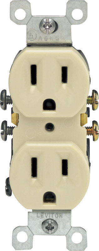 Leviton 15 amps 125 V Duplex Ivory Outlet 5-15R