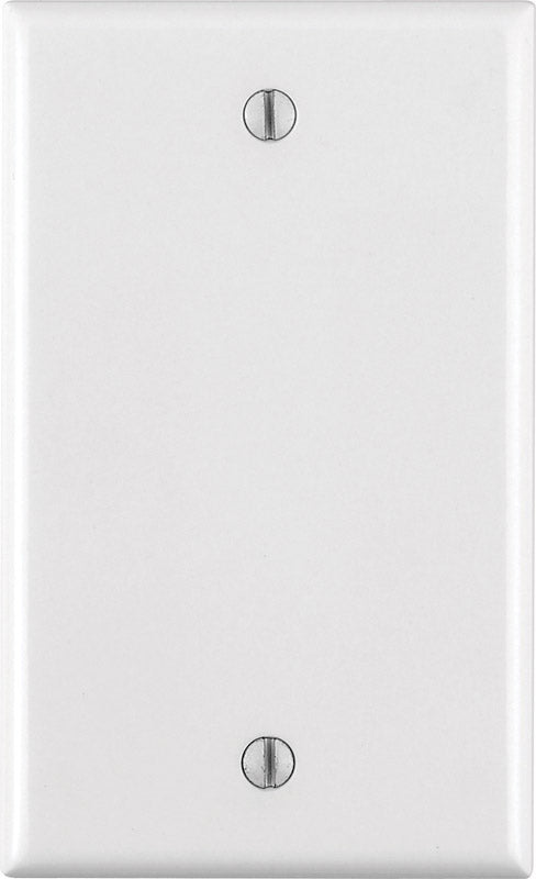 Leviton White 1 gang Thermoset Plastic Blank Wall Plate