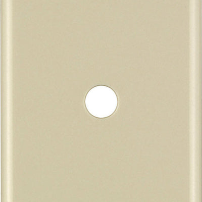 Leviton Ivory 1 gang Thermoset Plastic Cable/Telco Wall Plate