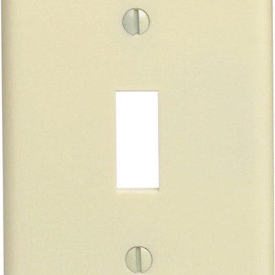 Leviton Ivory 1 gang Thermoset Plastic Toggle Wall Plate