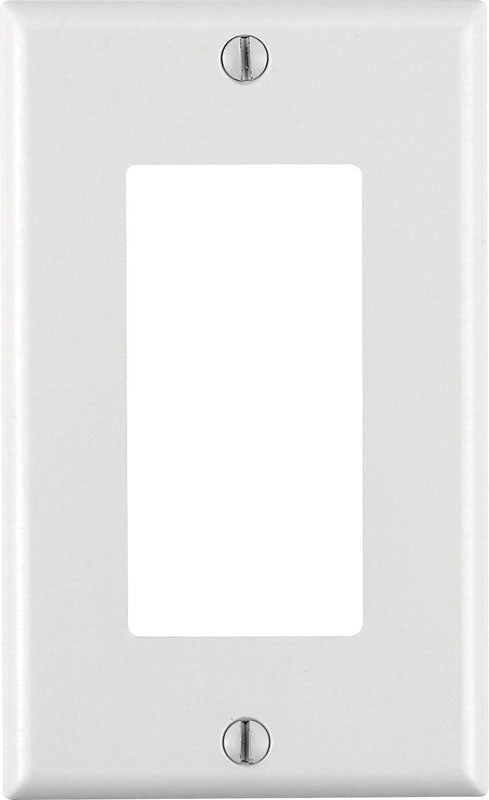 Leviton Decora White 1 gang Thermoset Plastic Decorator Wall Plate