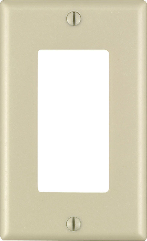 Leviton Decora Ivory 1 gang Thermoset Plastic Decorator Wall Plate