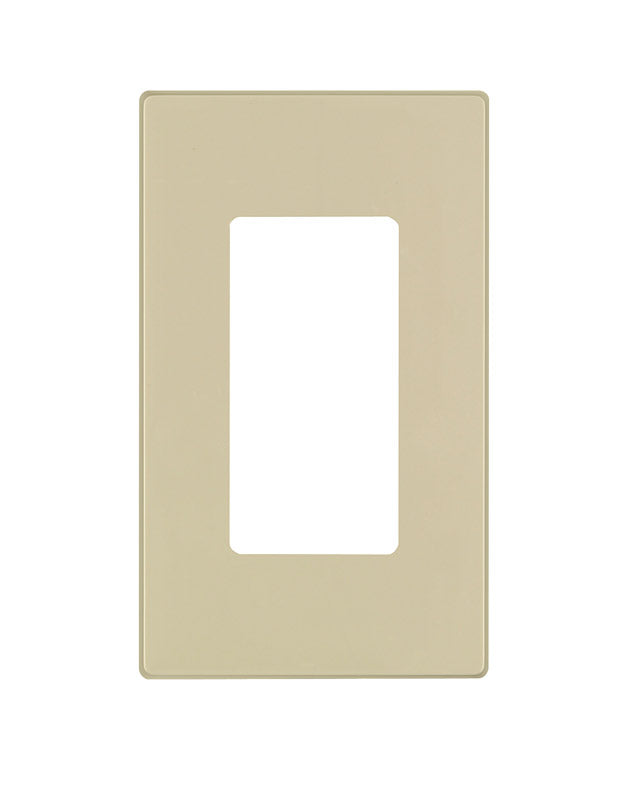 Leviton Ivory 1 gang Thermoset Plastic Decorator Wall Plate