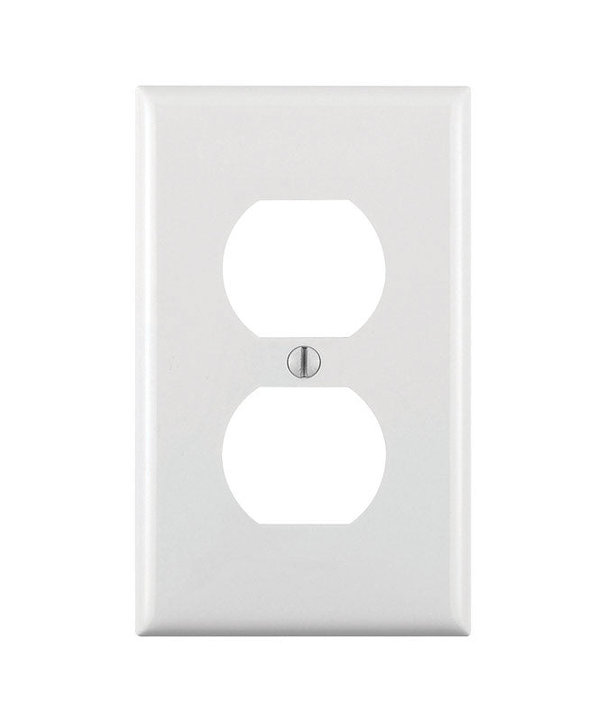 Leviton White 1 gang Thermoplastic Nylon Duplex Wall Plate