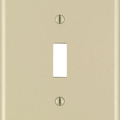 Leviton Ivory 1 gang Thermoset Plastic Toggle Wall Plate