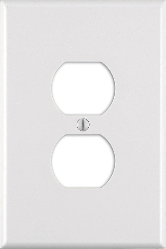 Leviton White 1 gang Thermoset Plastic Duplex Wall Plate