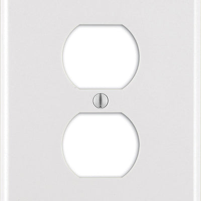 Leviton White 1 gang Thermoset Plastic Duplex Wall Plate