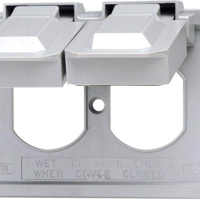 Leviton Rectangle Thermoplastic 1 gang Weatherproof Cover