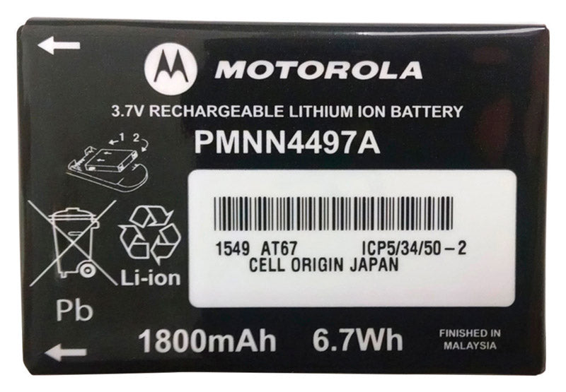 Motorola Lithium Ion 3.65-Volt 3.7 V 1800 mAh Rechargeable Battery PMNN4497