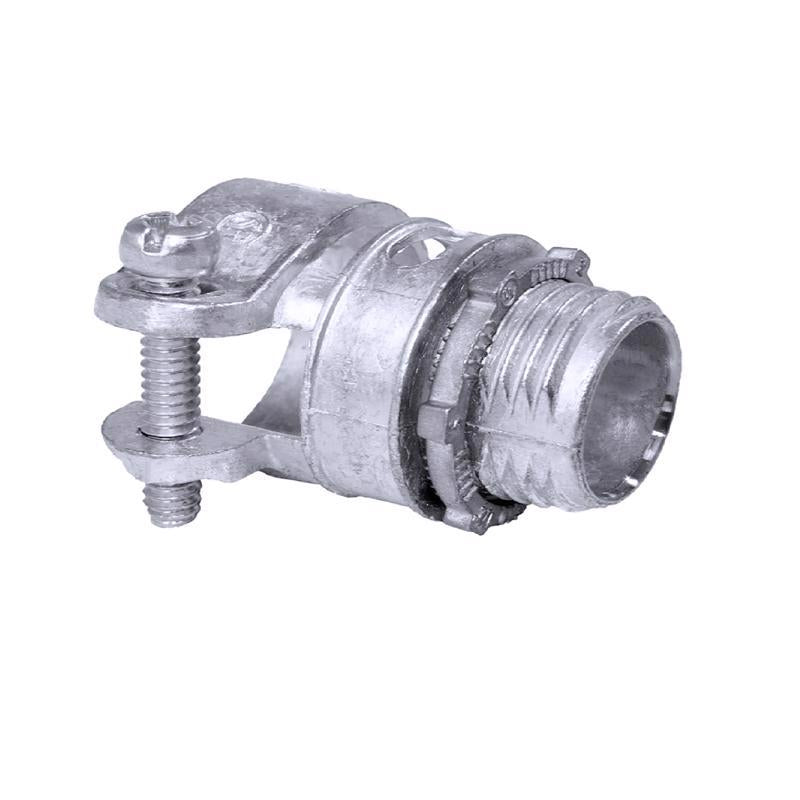 Sigma Electric ProConnex 1 in. D Die-Cast Zinc Squeeze Connector For BX, MC and FLEX