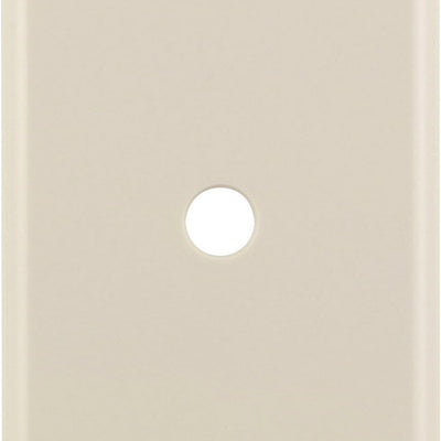 Leviton Almond 1 gang Thermoset Plastic Cable/Telco Wall Plate