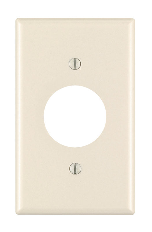 Leviton Almond 1 gang Thermoset Plastic Outlet Wall Plate