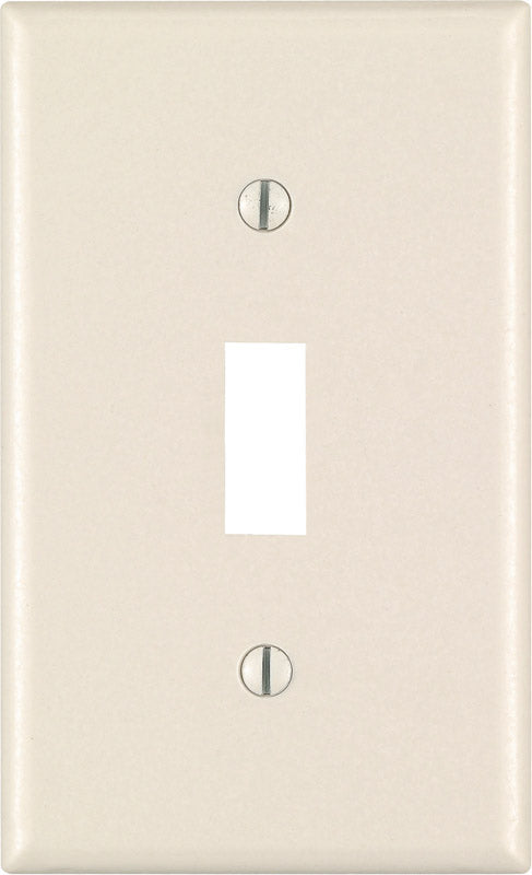 Leviton Light Almond 1 gang Thermoset Plastic Toggle Wall Plate
