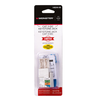 Monster Just Hook It Up Cat-3 Keystone Jack