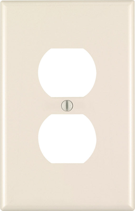 Leviton Almond 1 gang Nylon Duplex Wall Plate