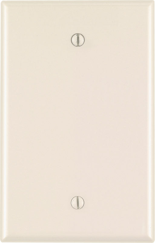 Leviton Almond 1 gang Nylon Blank Wall Plate