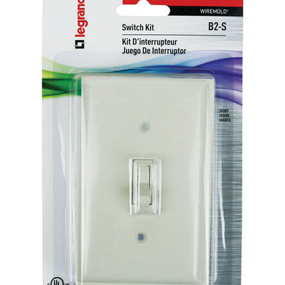 Legrand Rectangle Plastic 1 gang Switch Kit Ivory