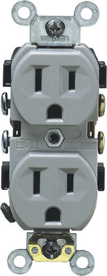 Leviton 15 amps 125 V Duplex Gray Outlet 5-15R