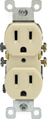 Leviton 15 amps 125 V Duplex Ivory Outlet 5-15R 10 pk