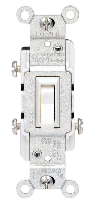 Leviton CO/ALR 15 amps Toggle Switch White