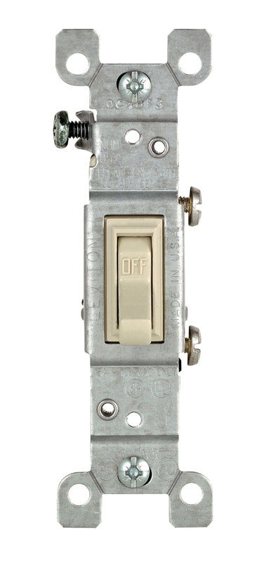 Leviton CO/ALR 15 amps Toggle Switch Ivory