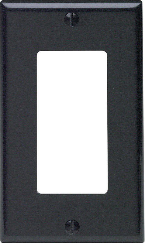 Leviton Decora Black 1 gang Thermoset Plastic Decorator Wall Plate