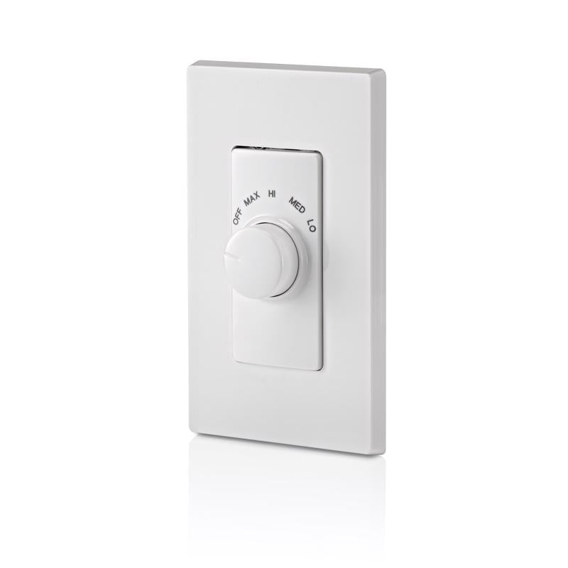 Leviton Decora 1.5 amps Single Pole Rotary Fan Control White