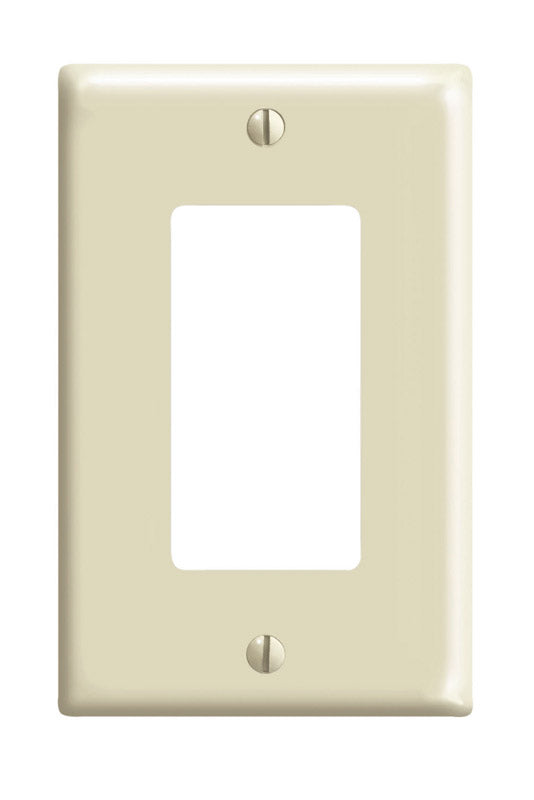 Leviton Ivory 1 gang Thermoset Plastic Decorator Wall Plate