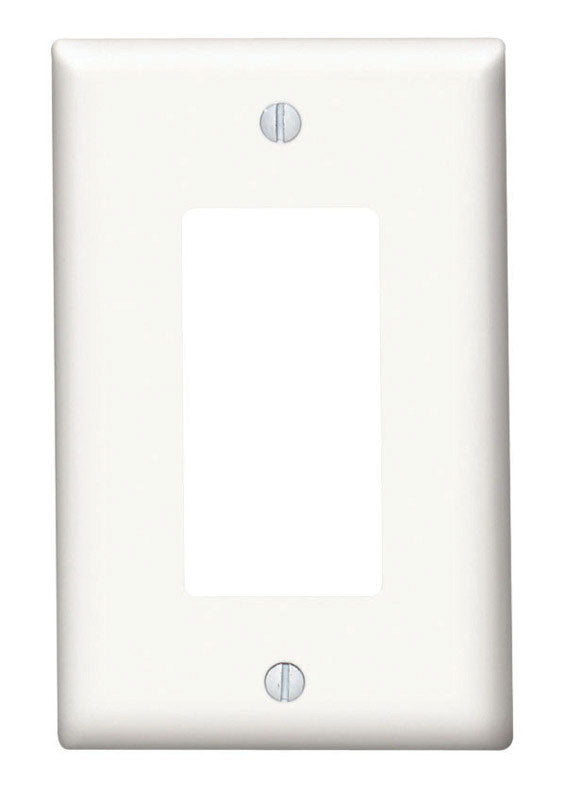 Leviton White 1 gang Thermoset Plastic Decorator Wall Plate