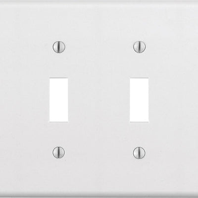 Leviton White 4 gang Thermoset Plastic Toggle Wall Plate