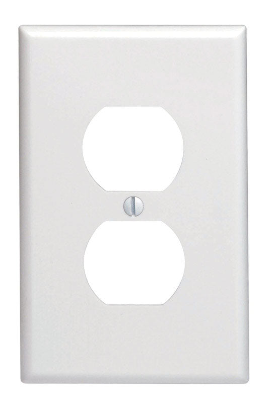 Leviton White 1 gang Thermoset Plastic Duplex Wall Plate