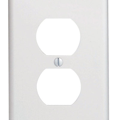 Leviton White 1 gang Thermoset Plastic Duplex Wall Plate