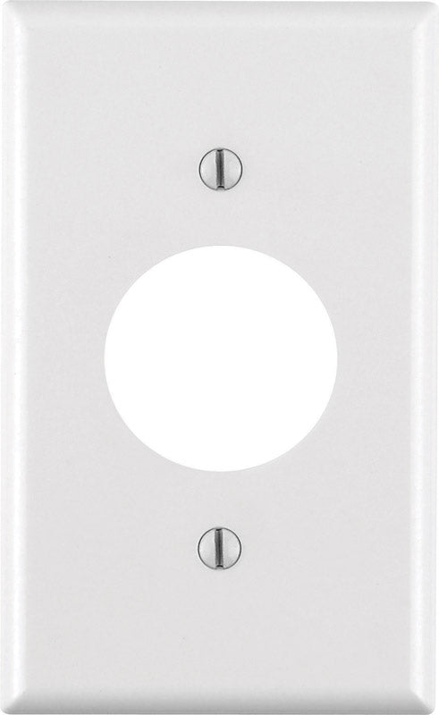 Leviton White 1 gang Thermoset Plastic Outlet Wall Plate