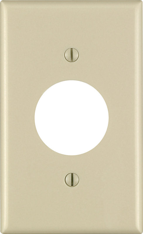 Leviton Ivory 1 gang Thermoset Plastic Outlet Wall Plate