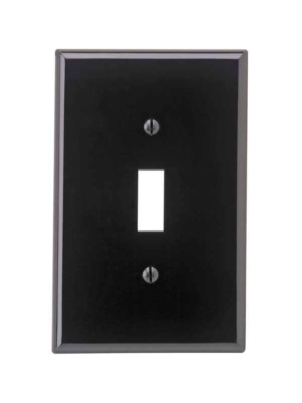 Leviton Midway Black 1 gang Nylon Toggle Wall Plate